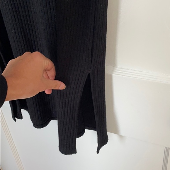 Mock Neck Long Sleeve Banana Republic Ribbed Midi Dress - Picture 3 of 4